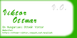viktor ottmar business card